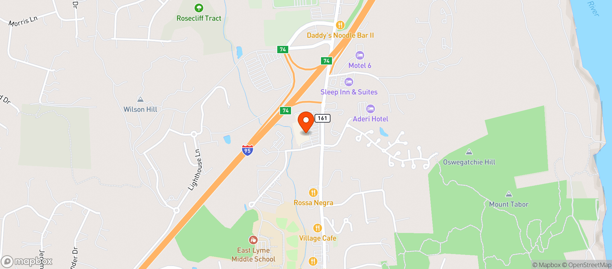 Map showing Stop & Shop - 0665 - East Lyme