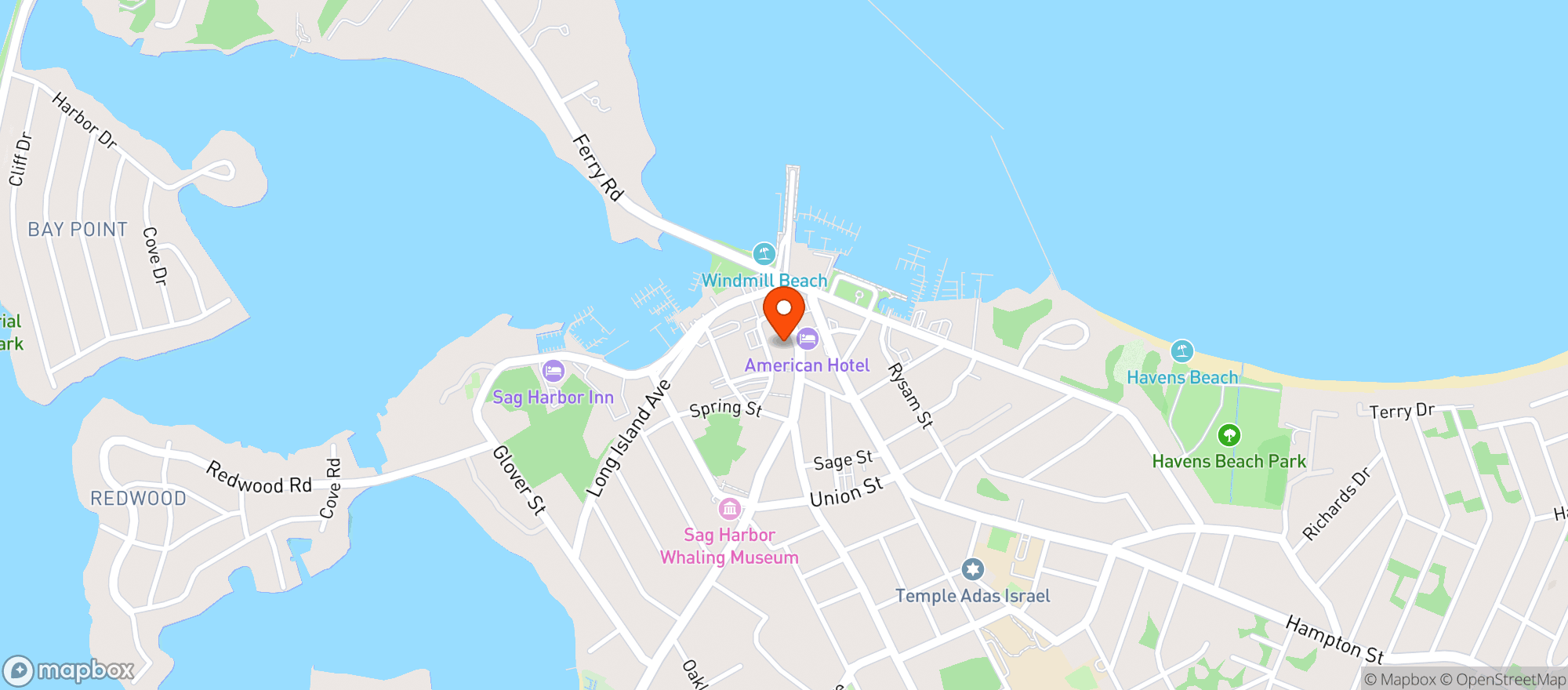 Map showing Schiavonis Market