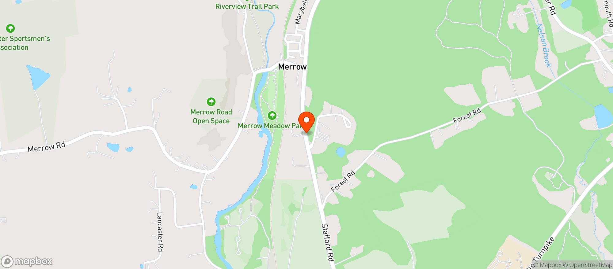 Map showing Chucks Steak House