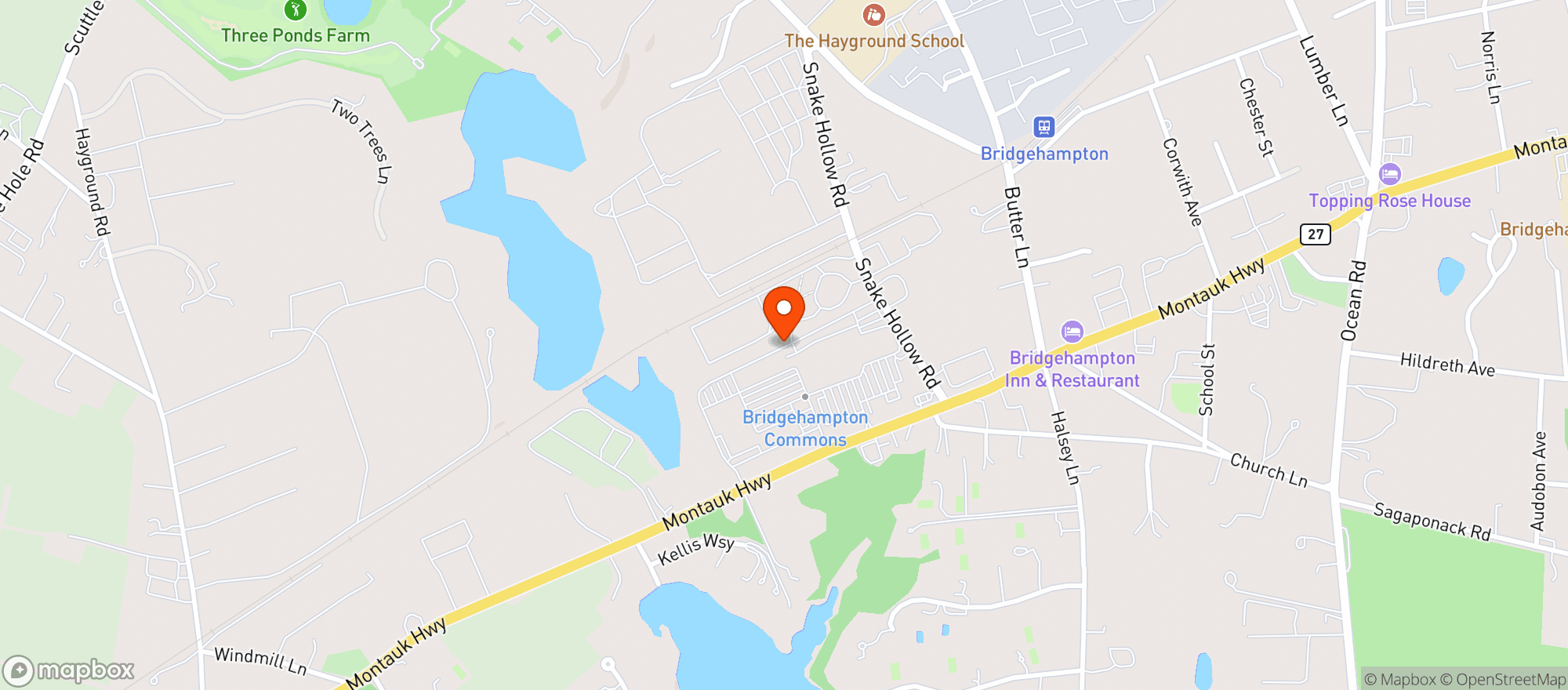 Map showing Williams Sonoma