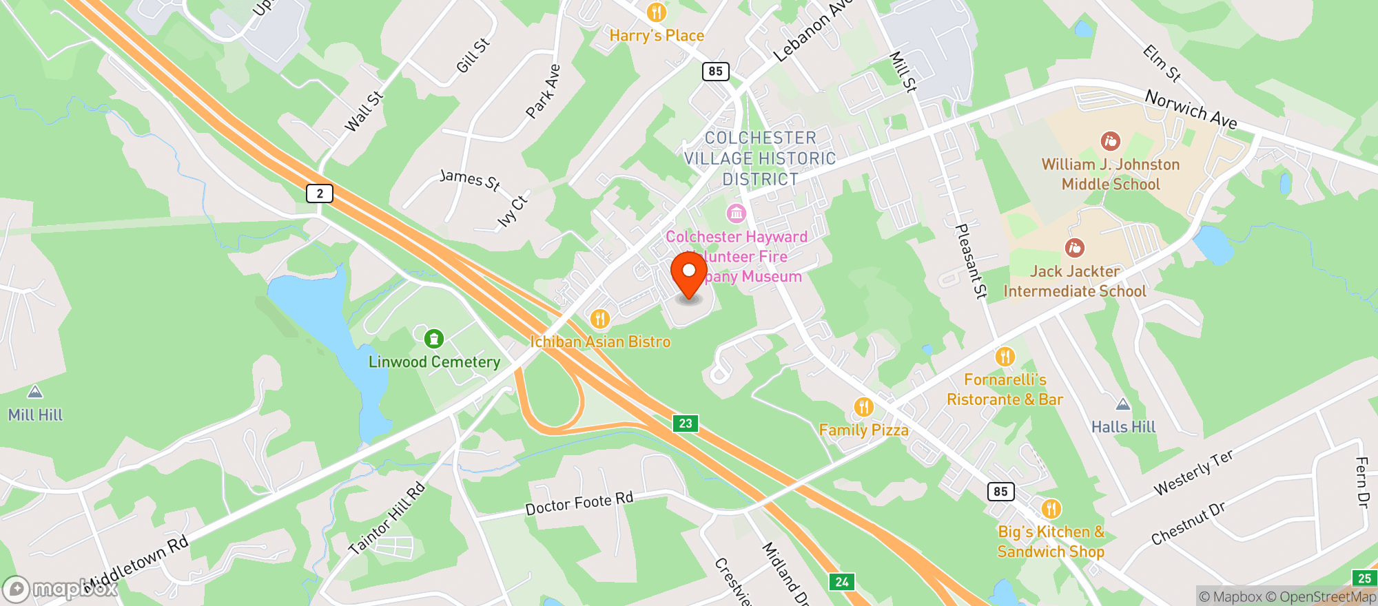 Map showing Stop & Shop