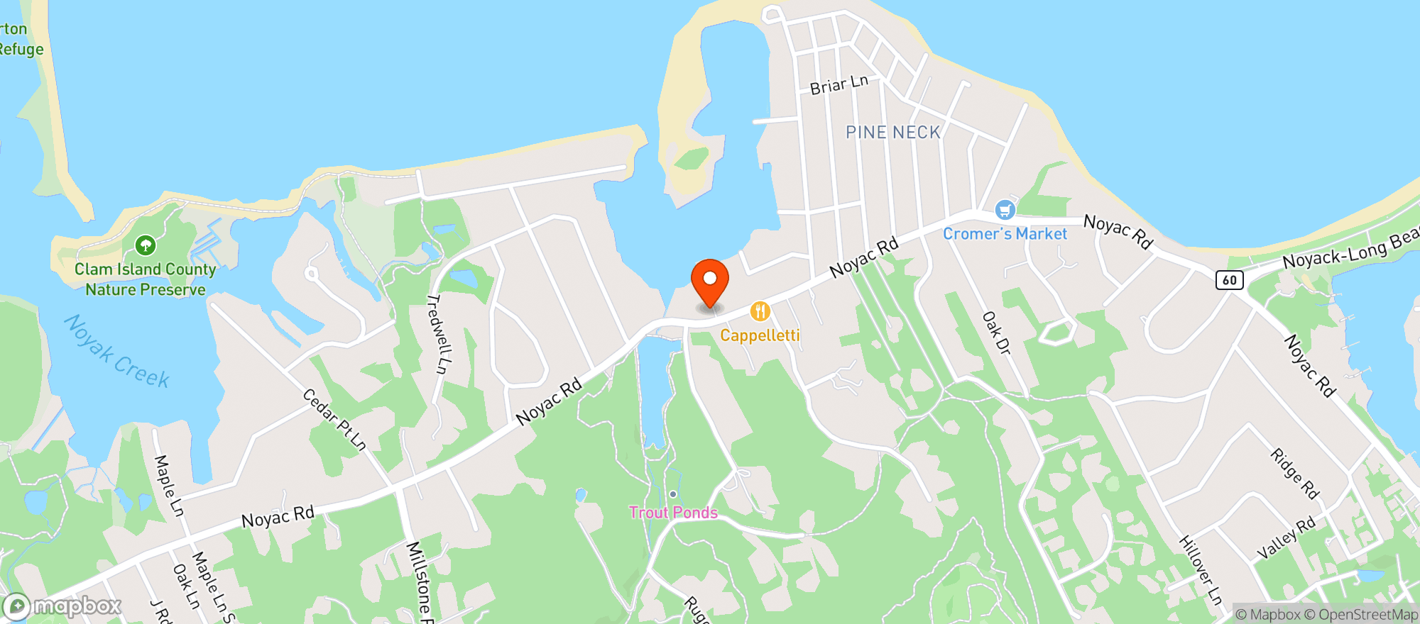 Map showing Bell & Anchor