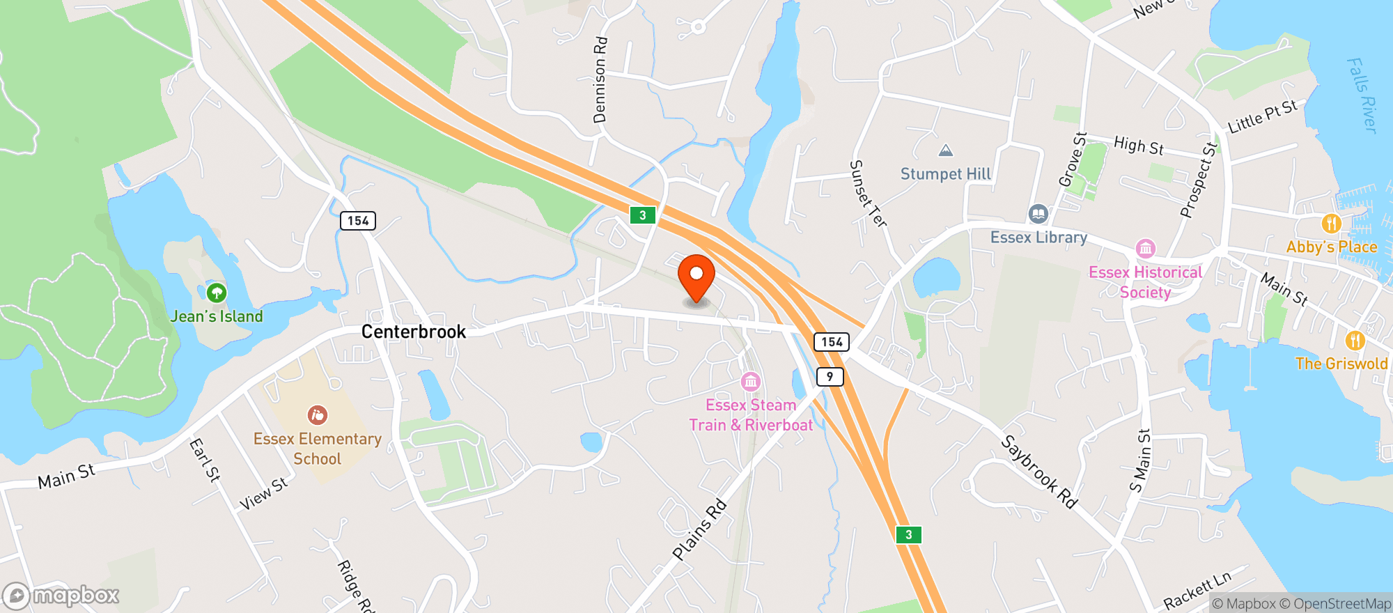 Map showing Cooked