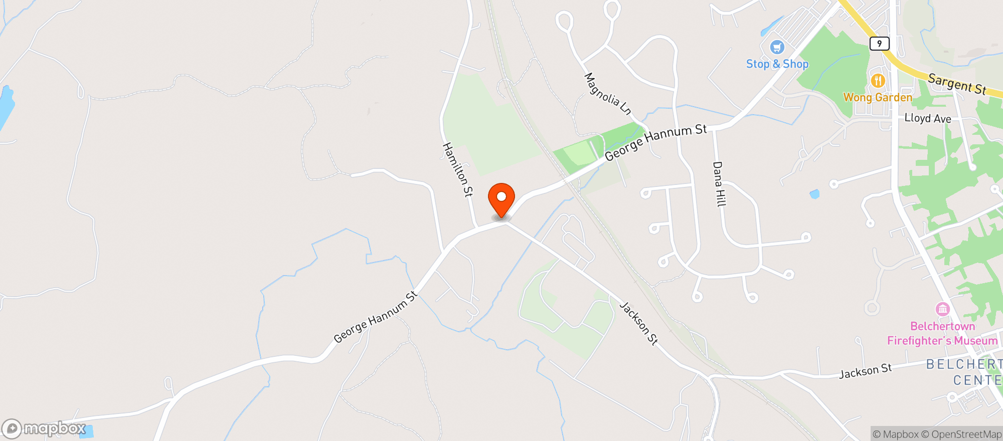 Map showing Stop & Shop - 0435 - Belchertown