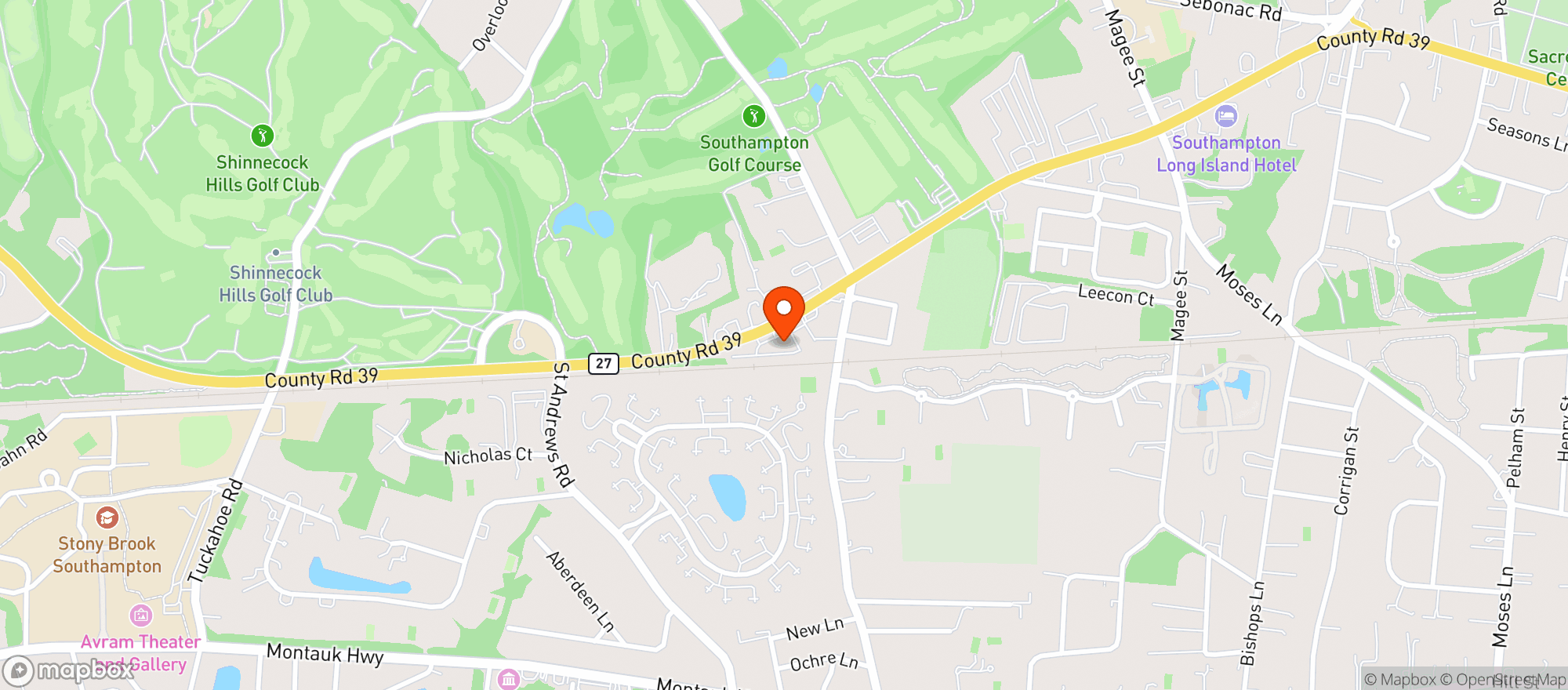 Map showing Bottle Hampton