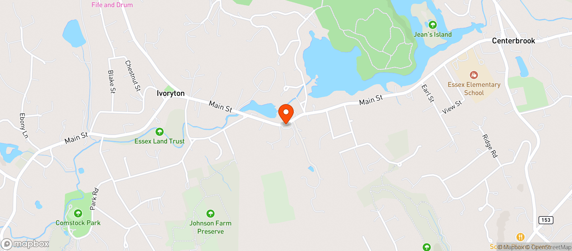 Map showing Copper Beech Inn
