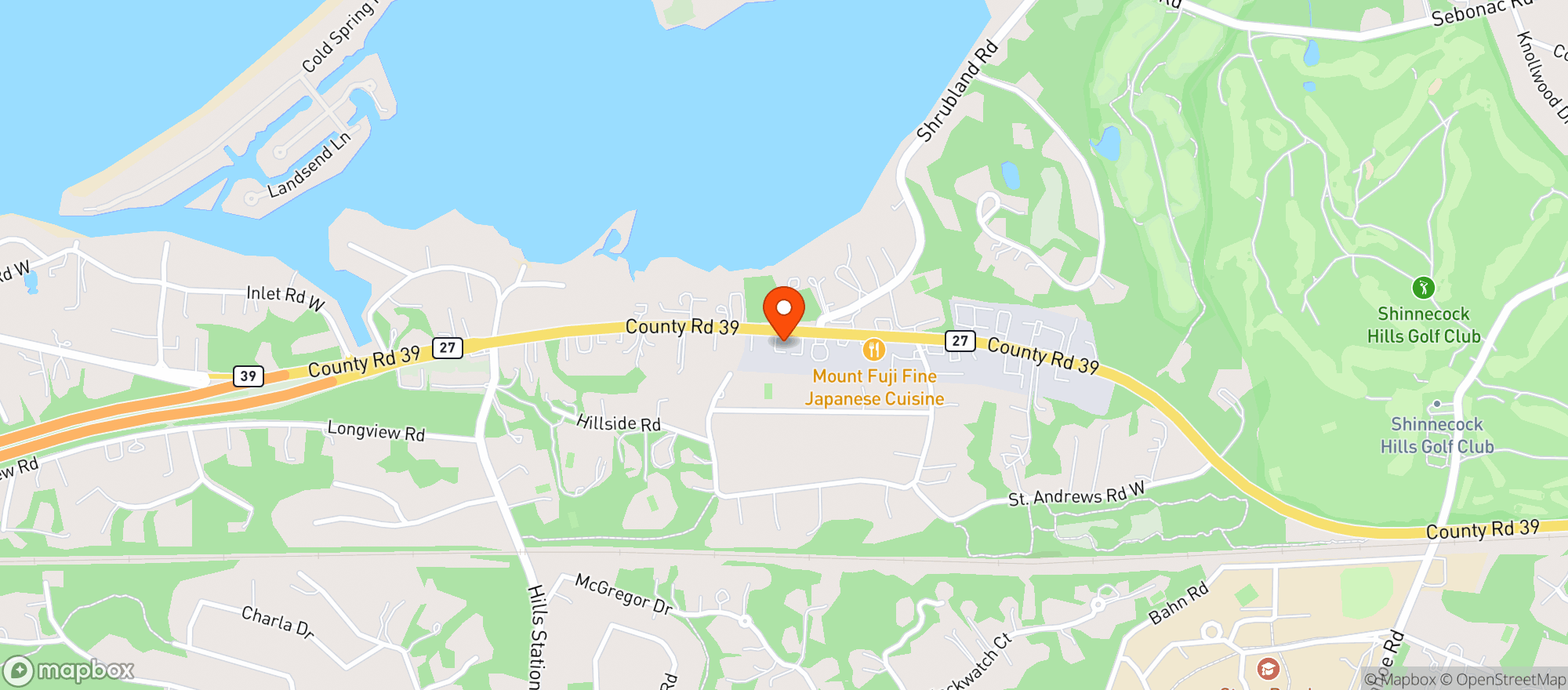 Map showing Saaz Indian Cuisine