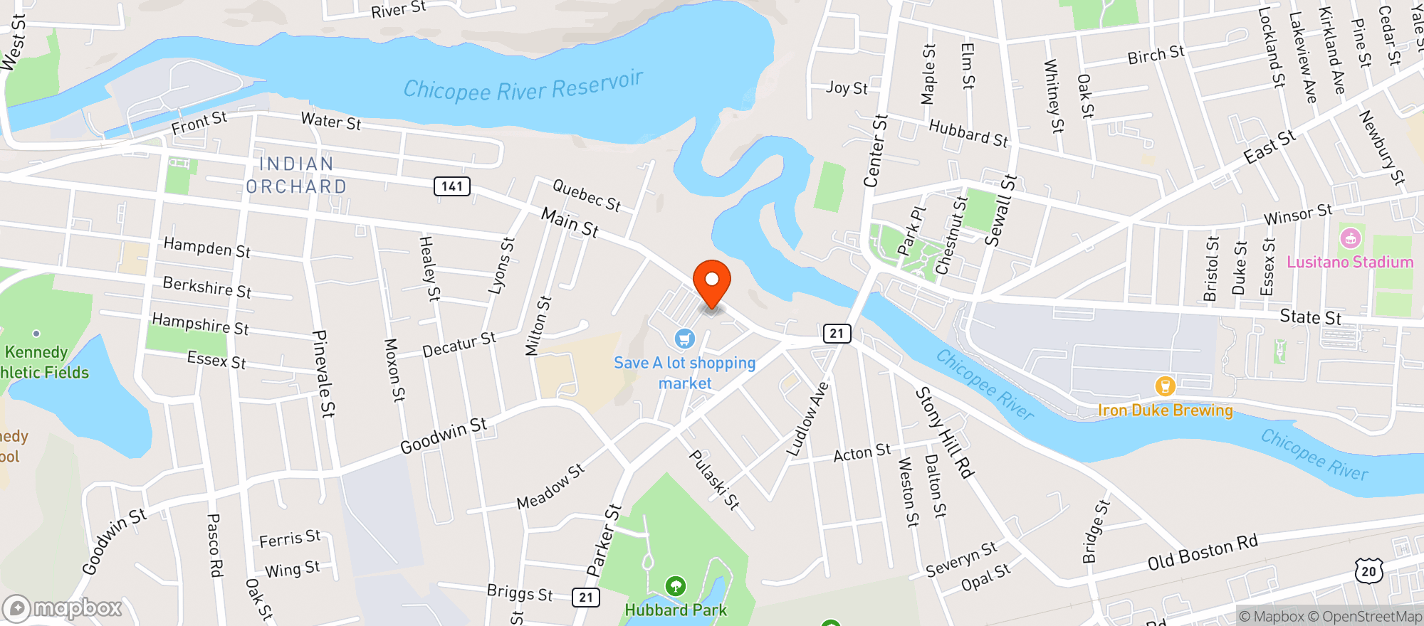 Map showing Enlite - Springfield