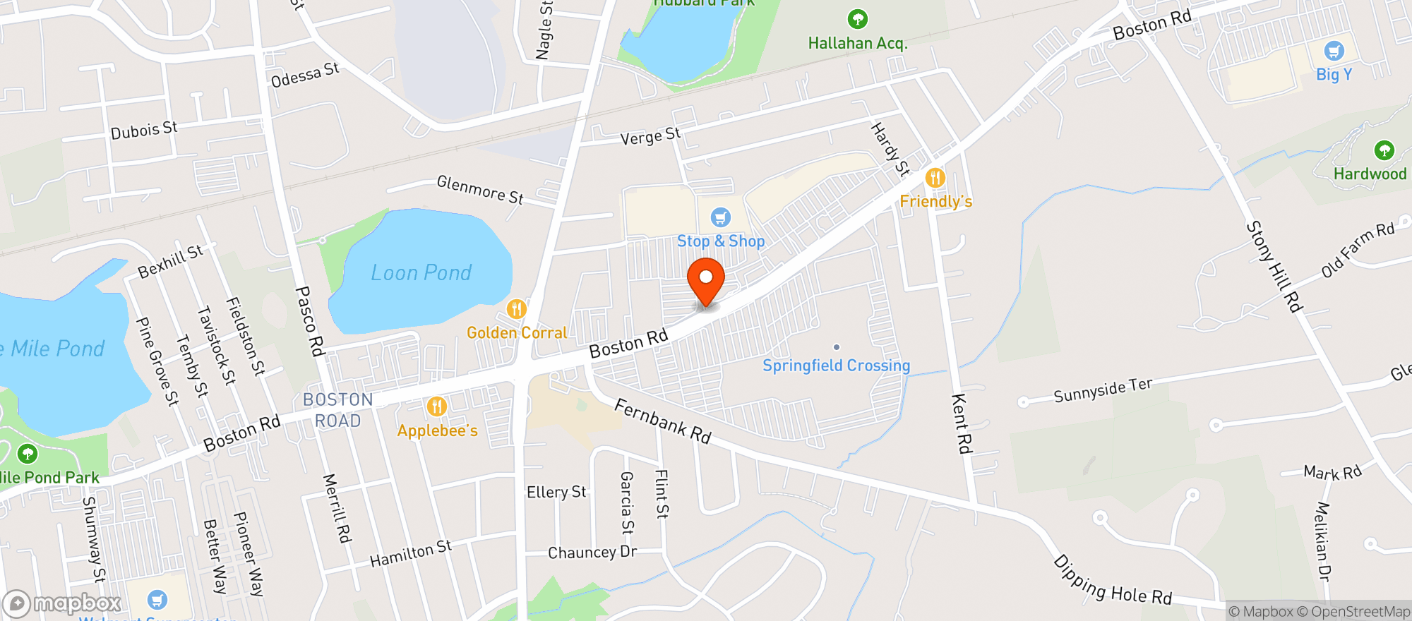 Map showing Stop & Shop
