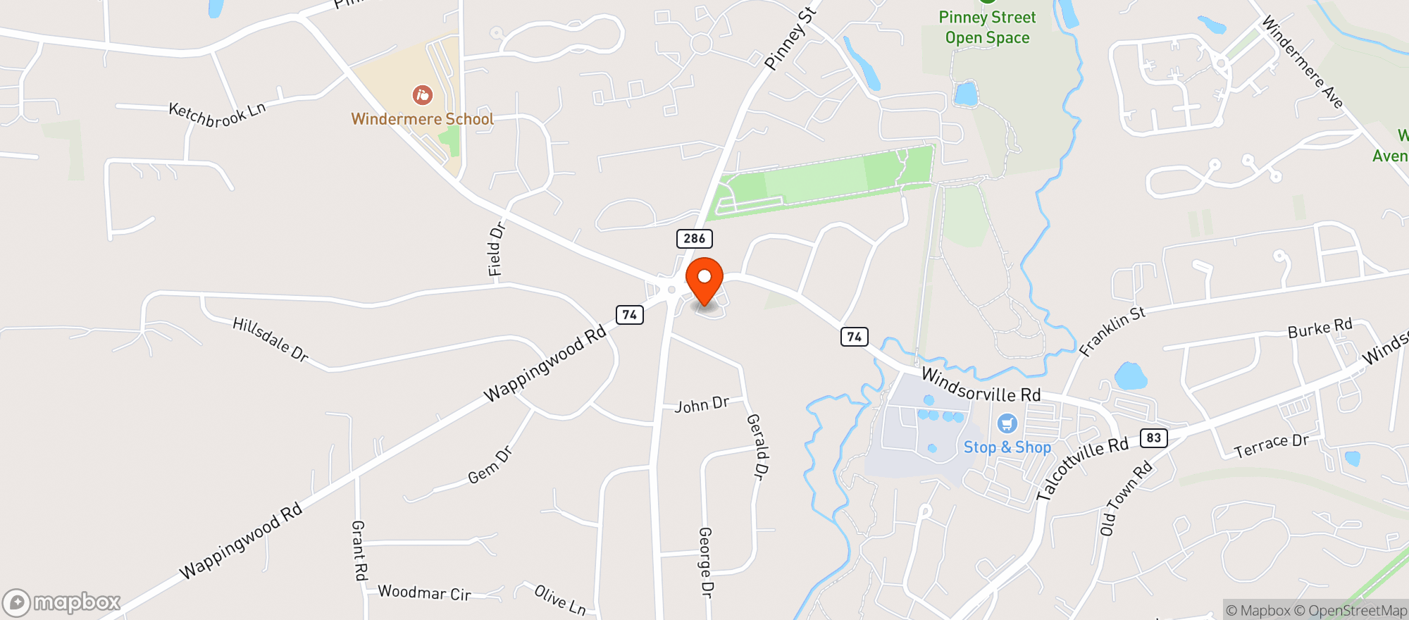 Map showing Five Corners Wine & Spirits