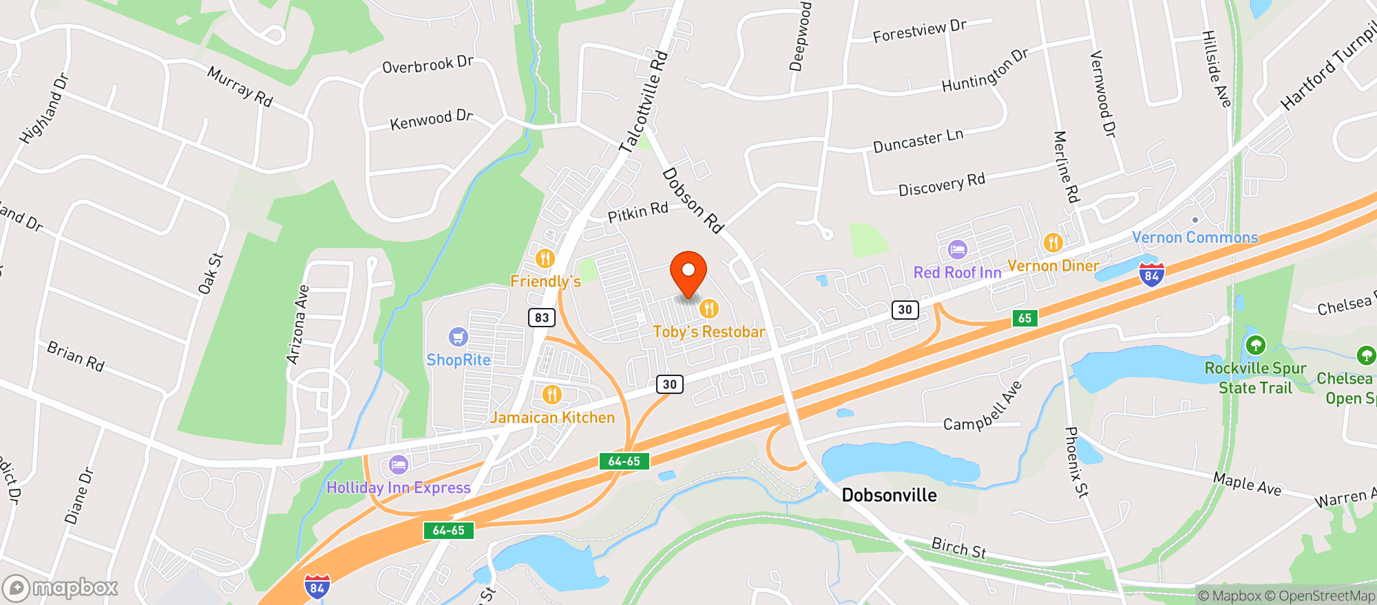 Map showing 99 Restaurant & Pub #54