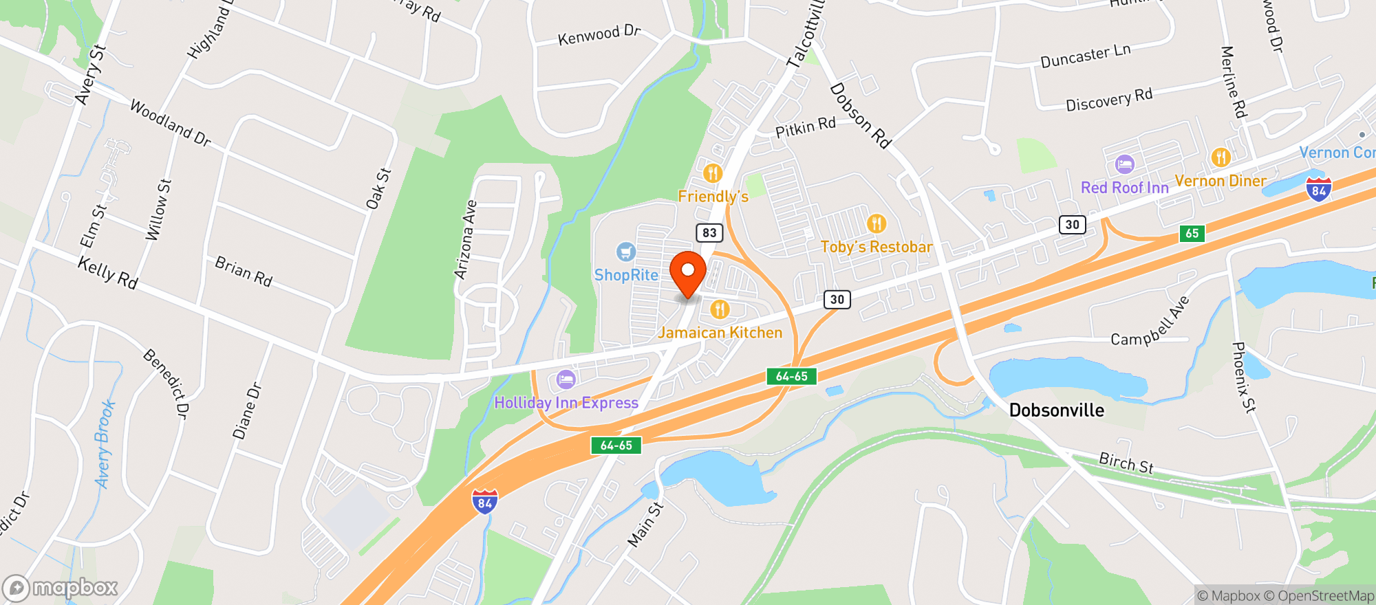 Map showing Gnc
