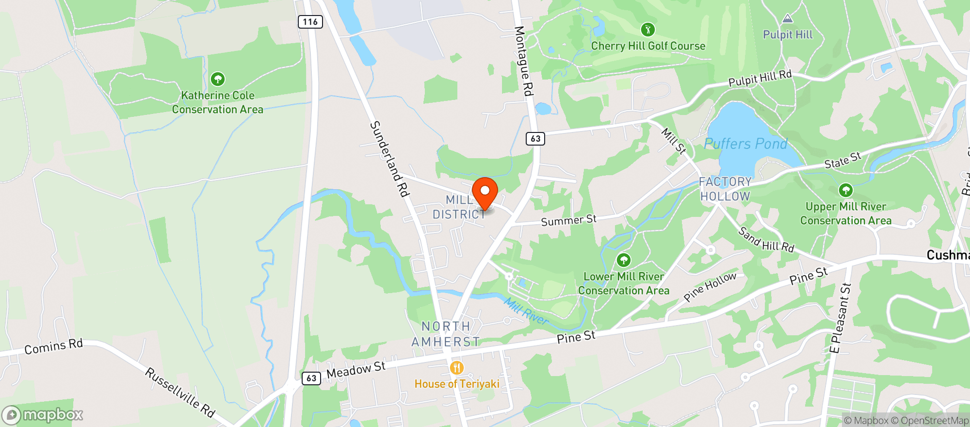 Map showing Provisions Mill District