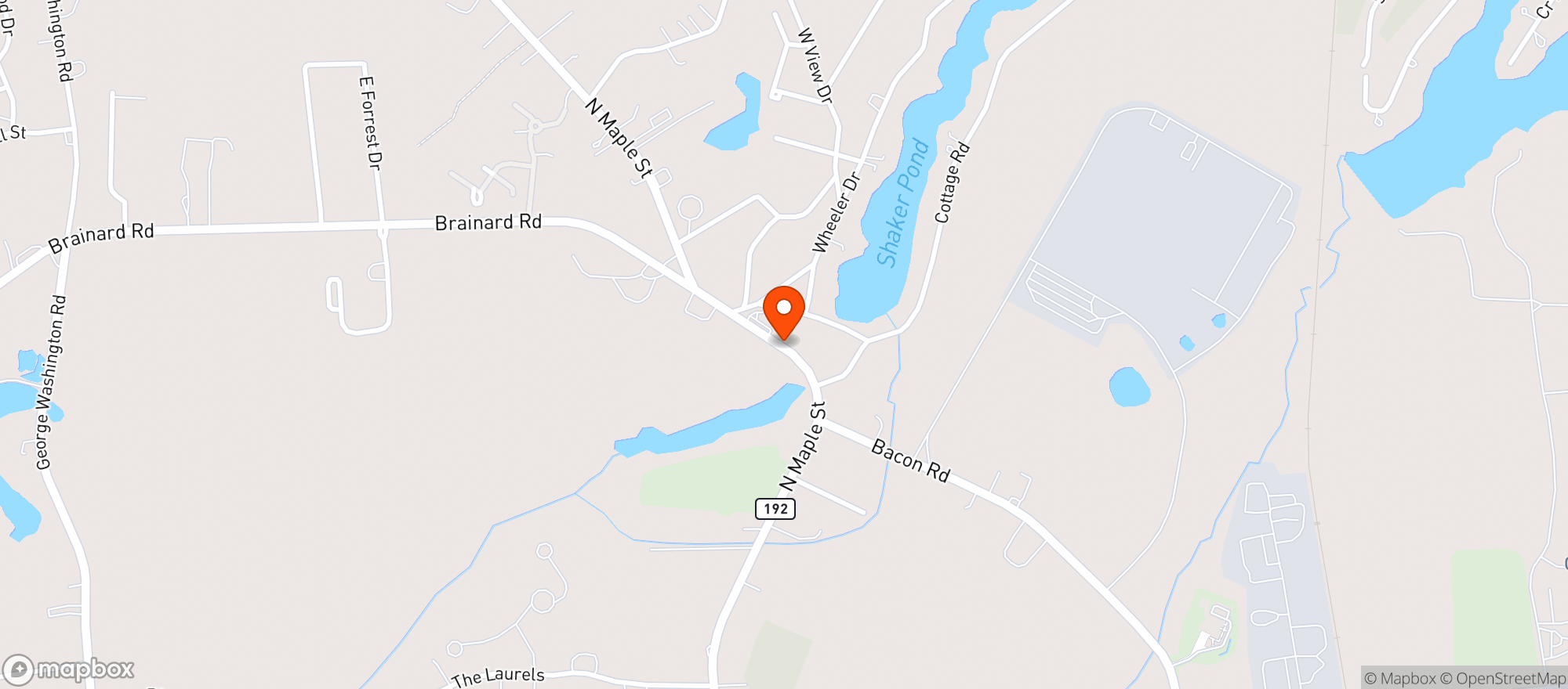 Map showing Buona Vita Restaurant