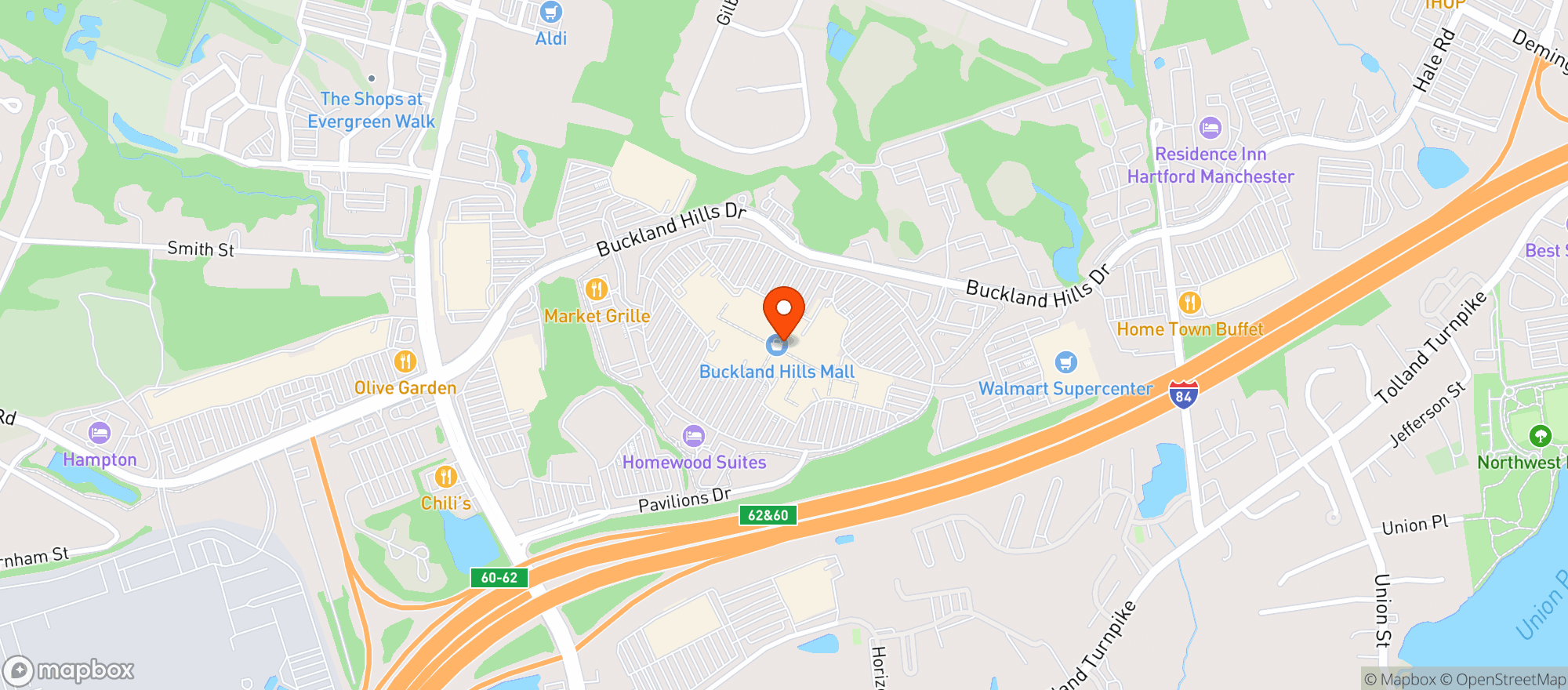 Map showing Passport Candies LLC