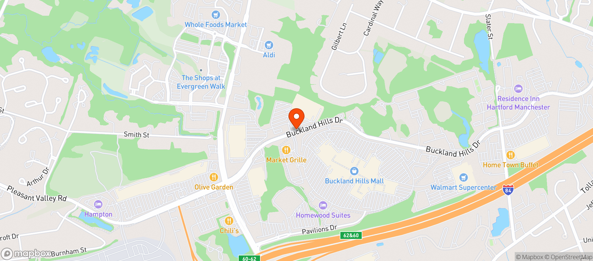 Map showing Target