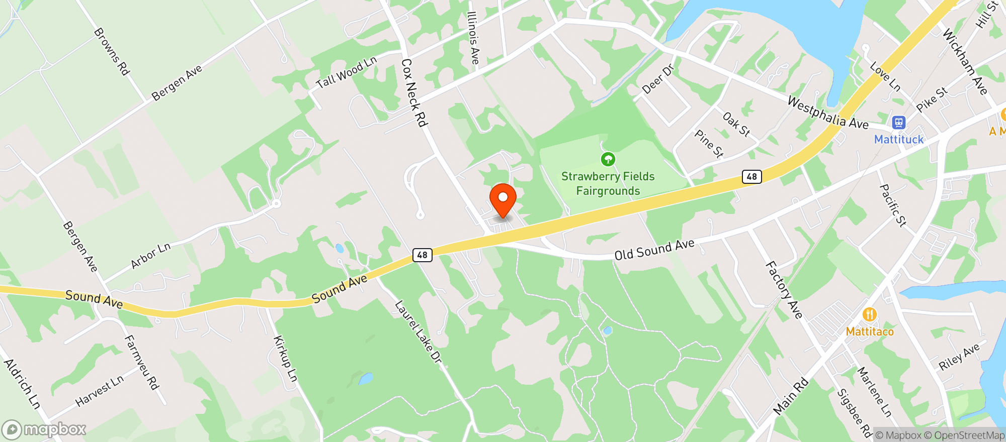 Map showing 55 Route 48