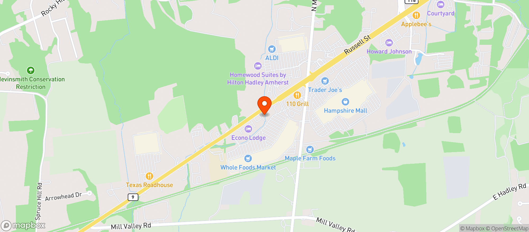 Map showing Four Seasons Wine & Liquor