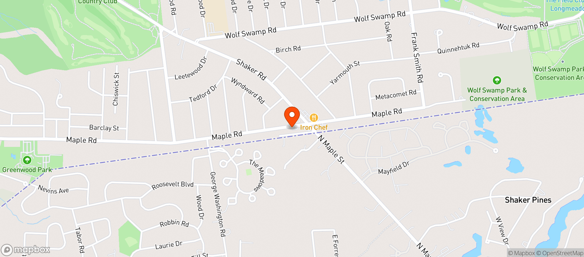 Map showing Grape Vine Pizzeria & Re
