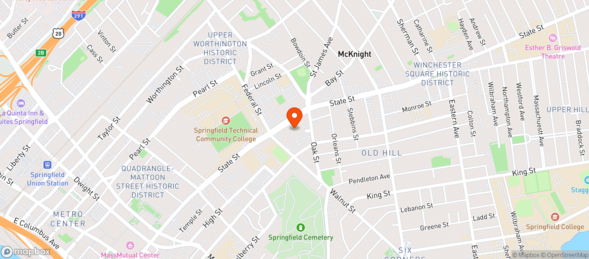 Map showing Benton Park Package Store