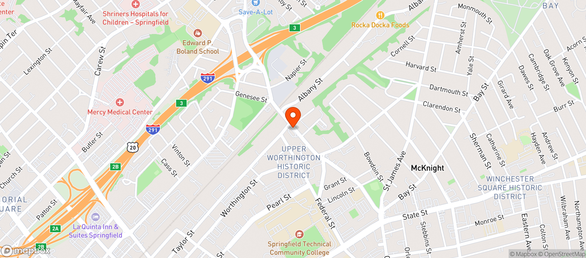 Map showing Racing Mart