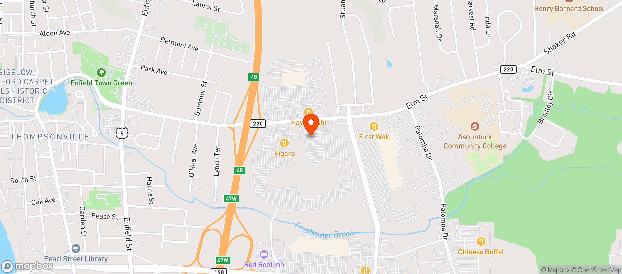 Map showing Target