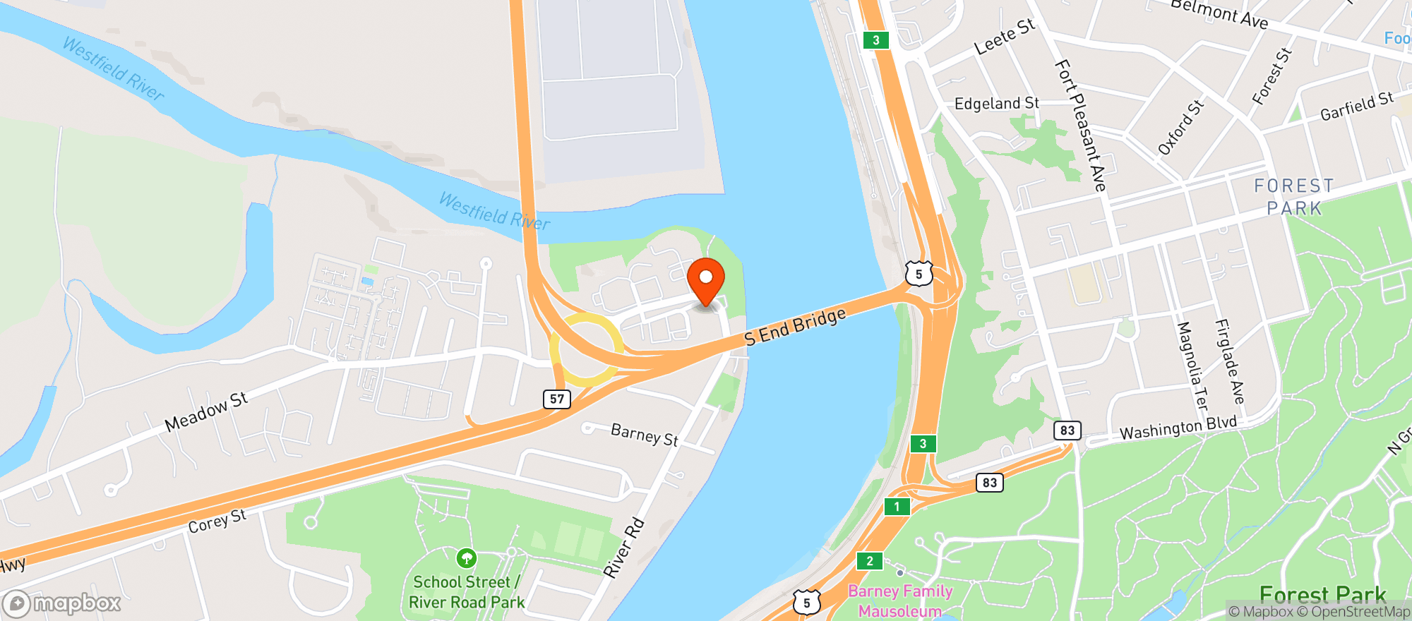 Map showing Riverside Pub