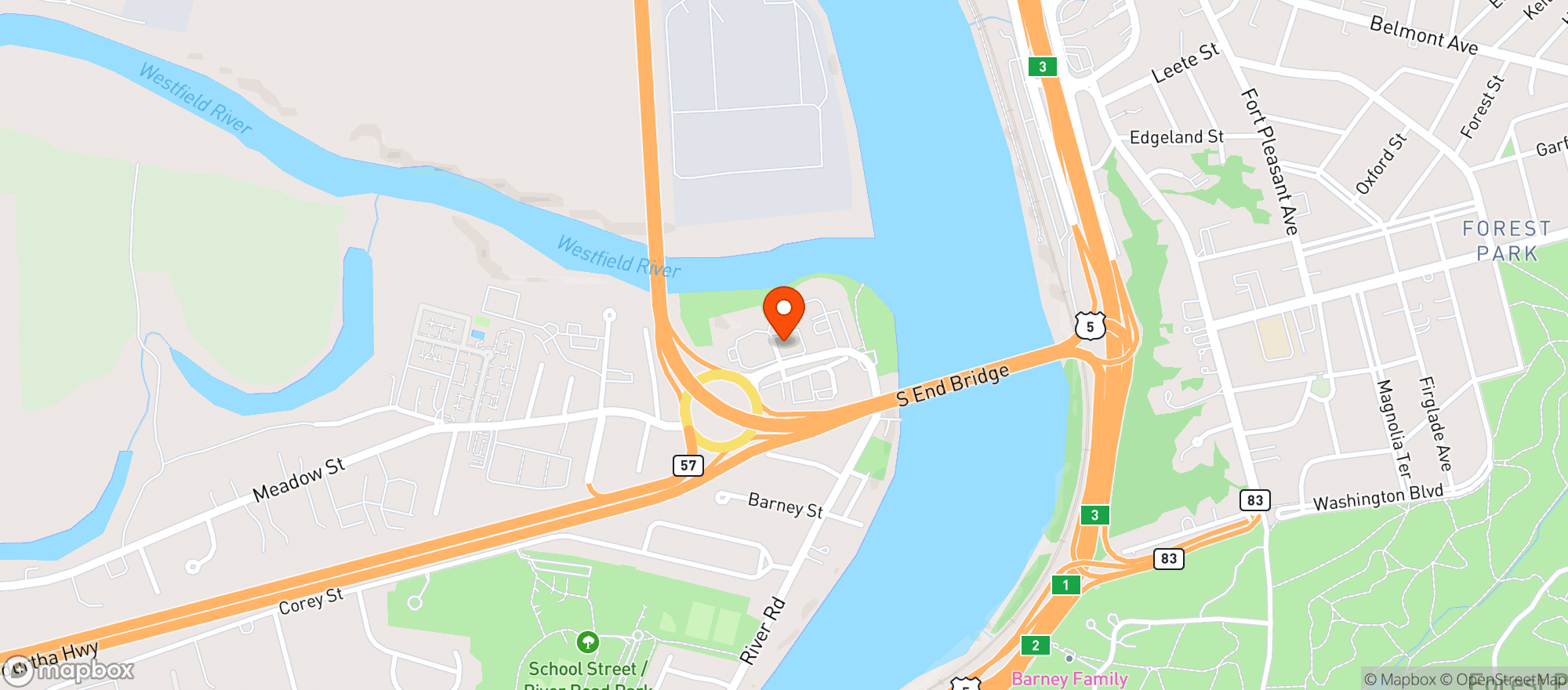 Map showing Southbridge Wine & Market