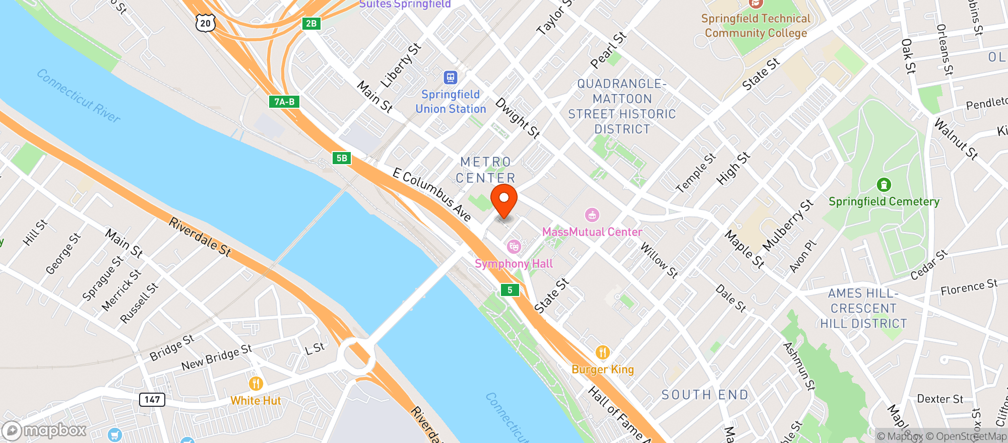 Map showing Sheraton Hotels & Resorts