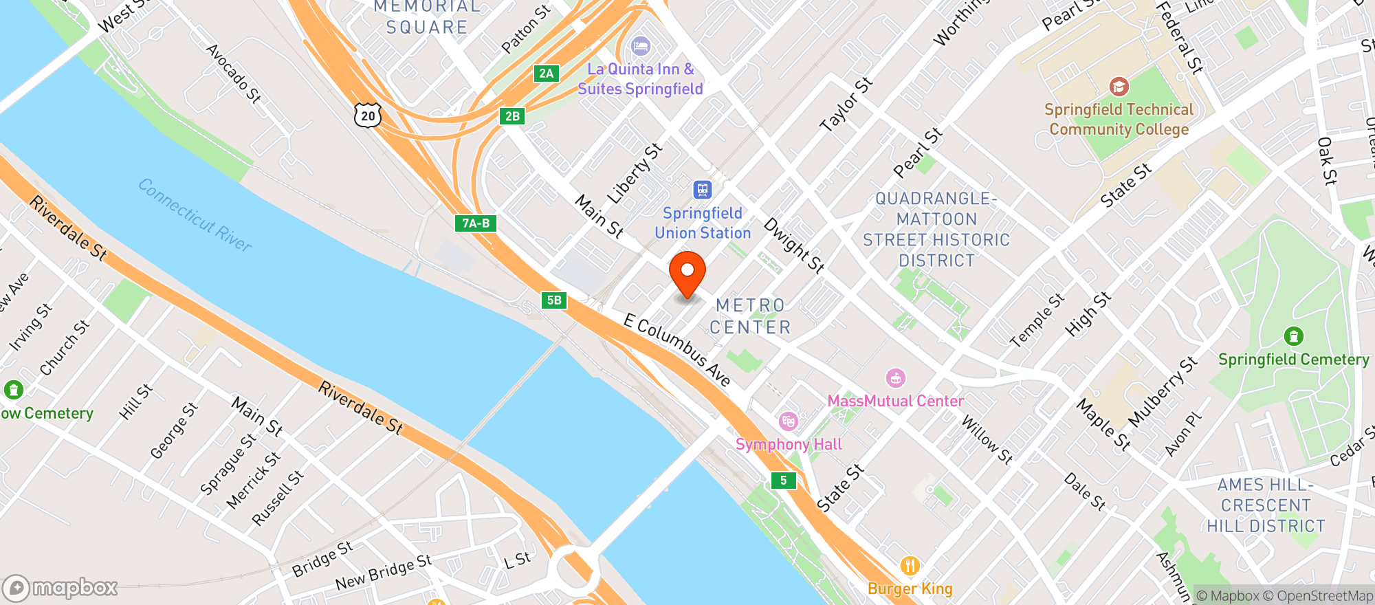 Map showing Student Prince
