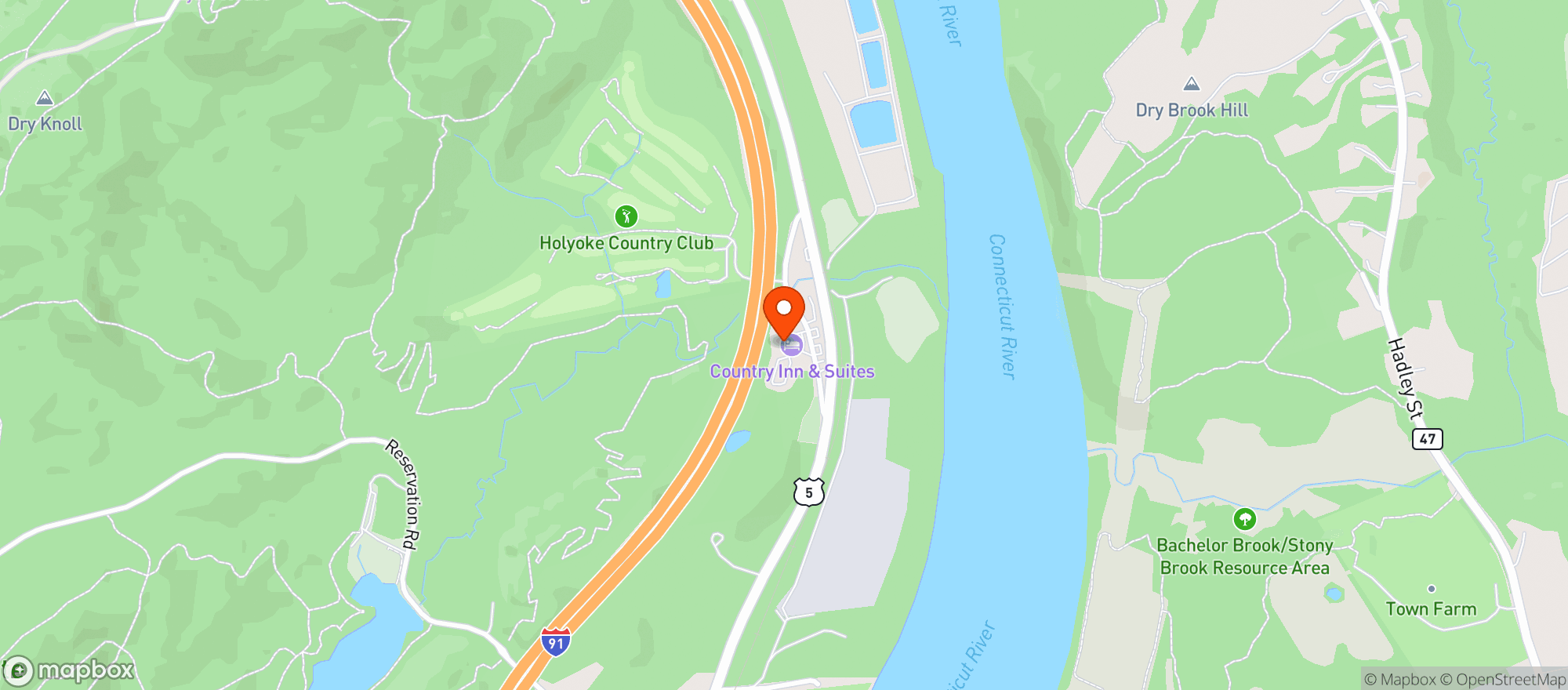 Map showing Delaney House Restaurant