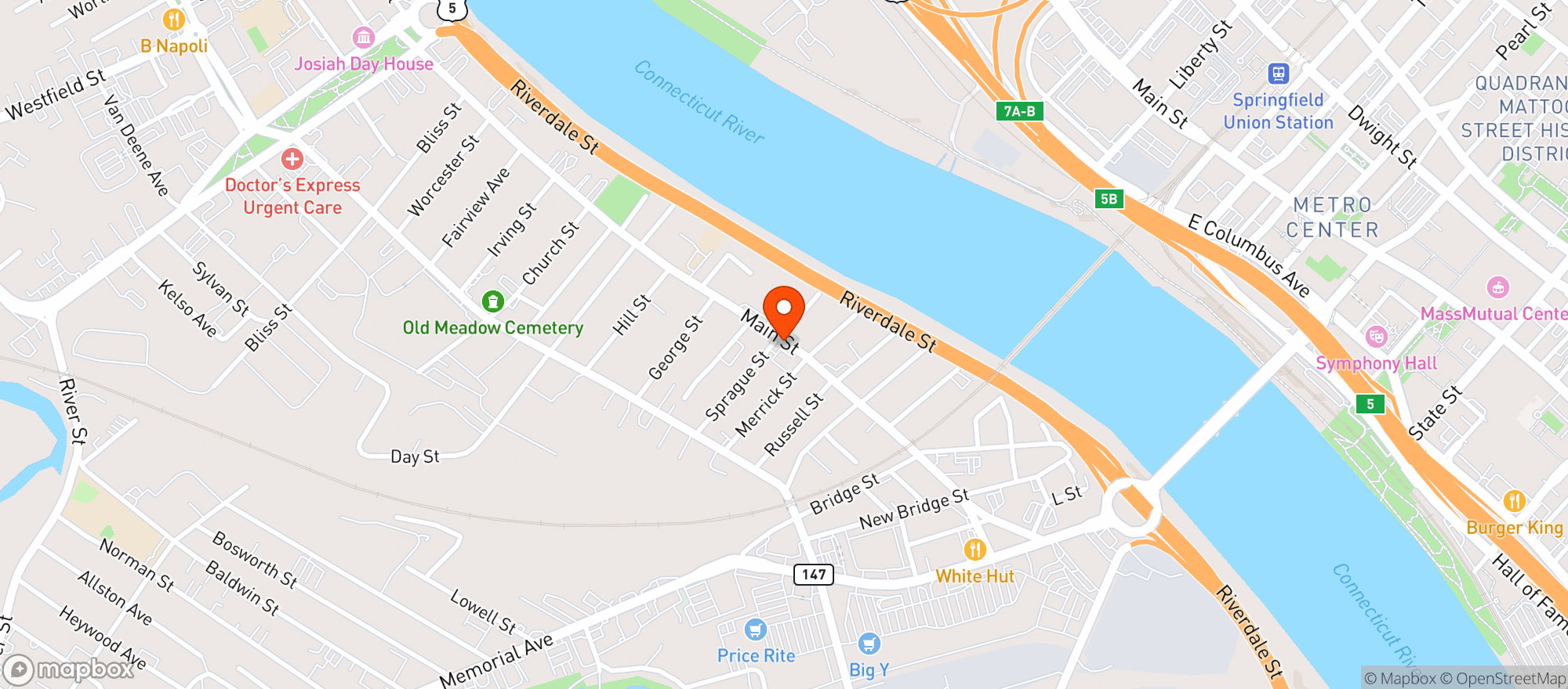 Map showing Bertellis Discount
