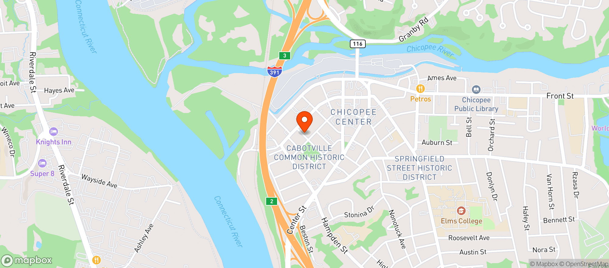 Map showing St Stans