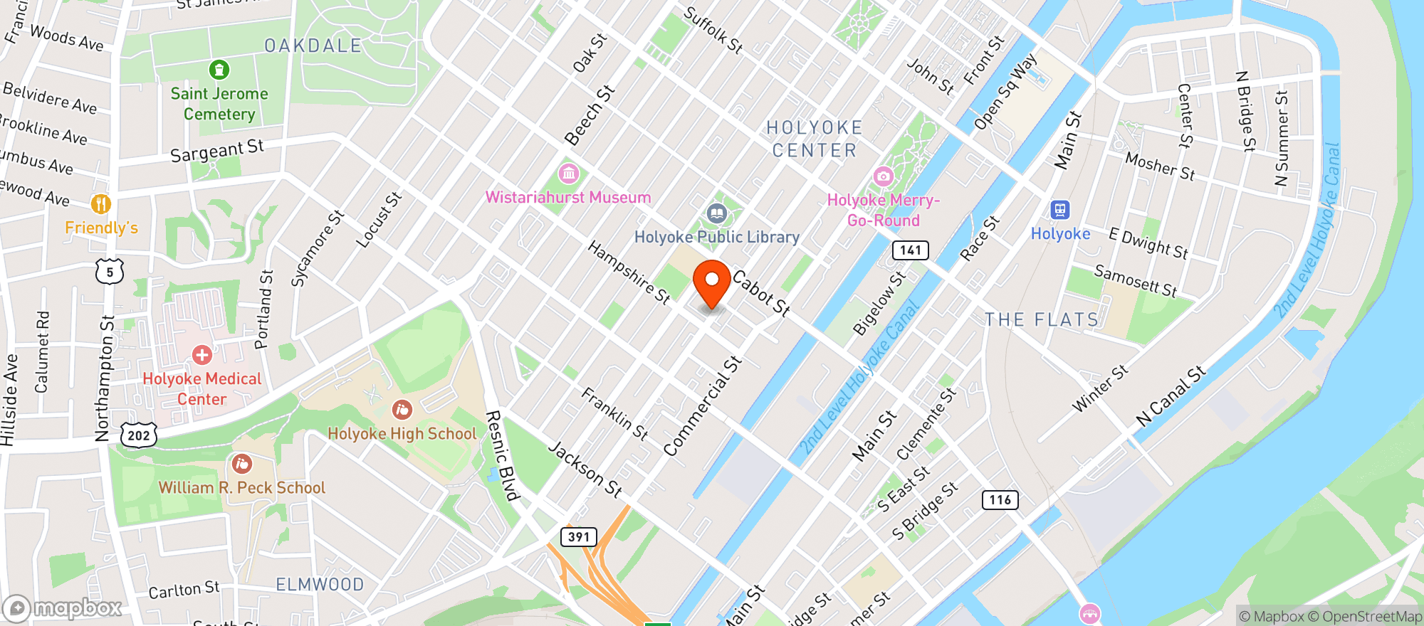 Map showing Dillons Package Store