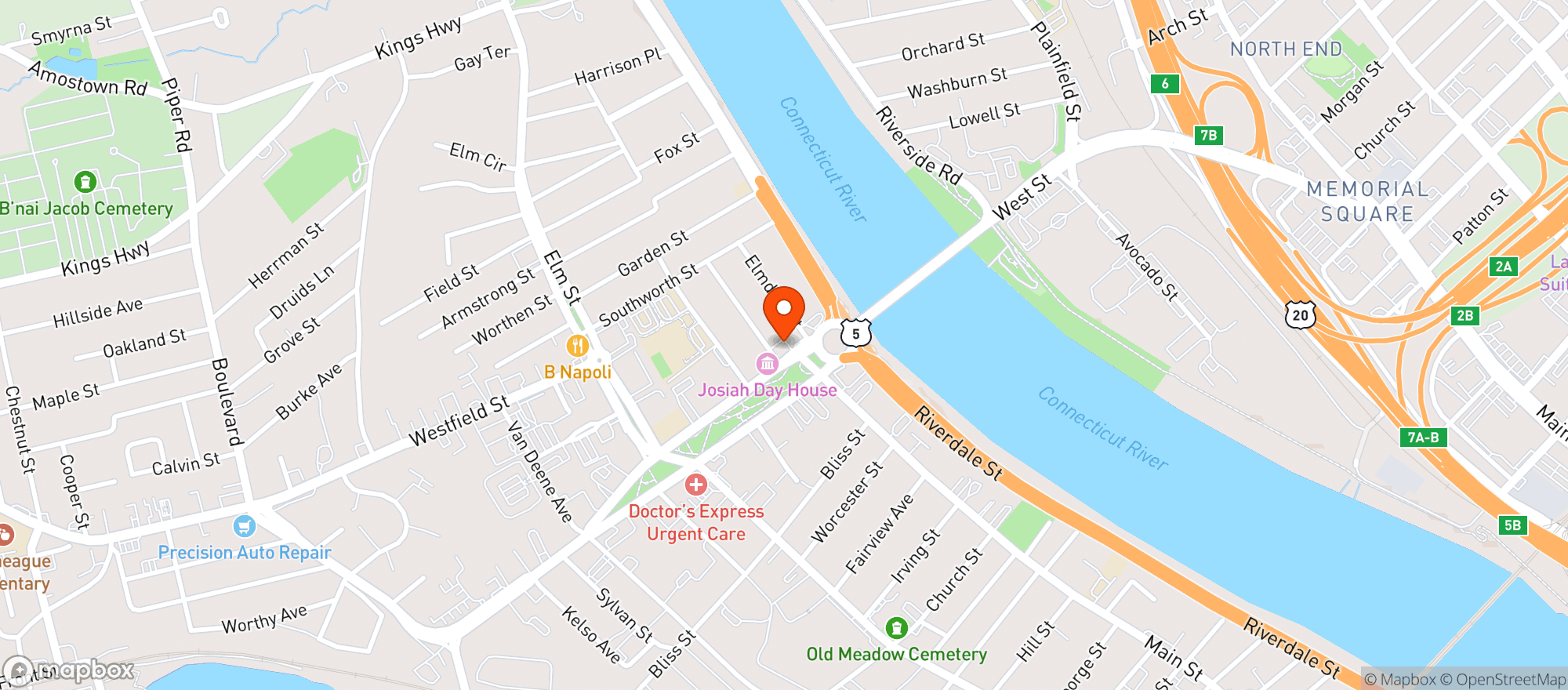 Map showing Rotary Liquors