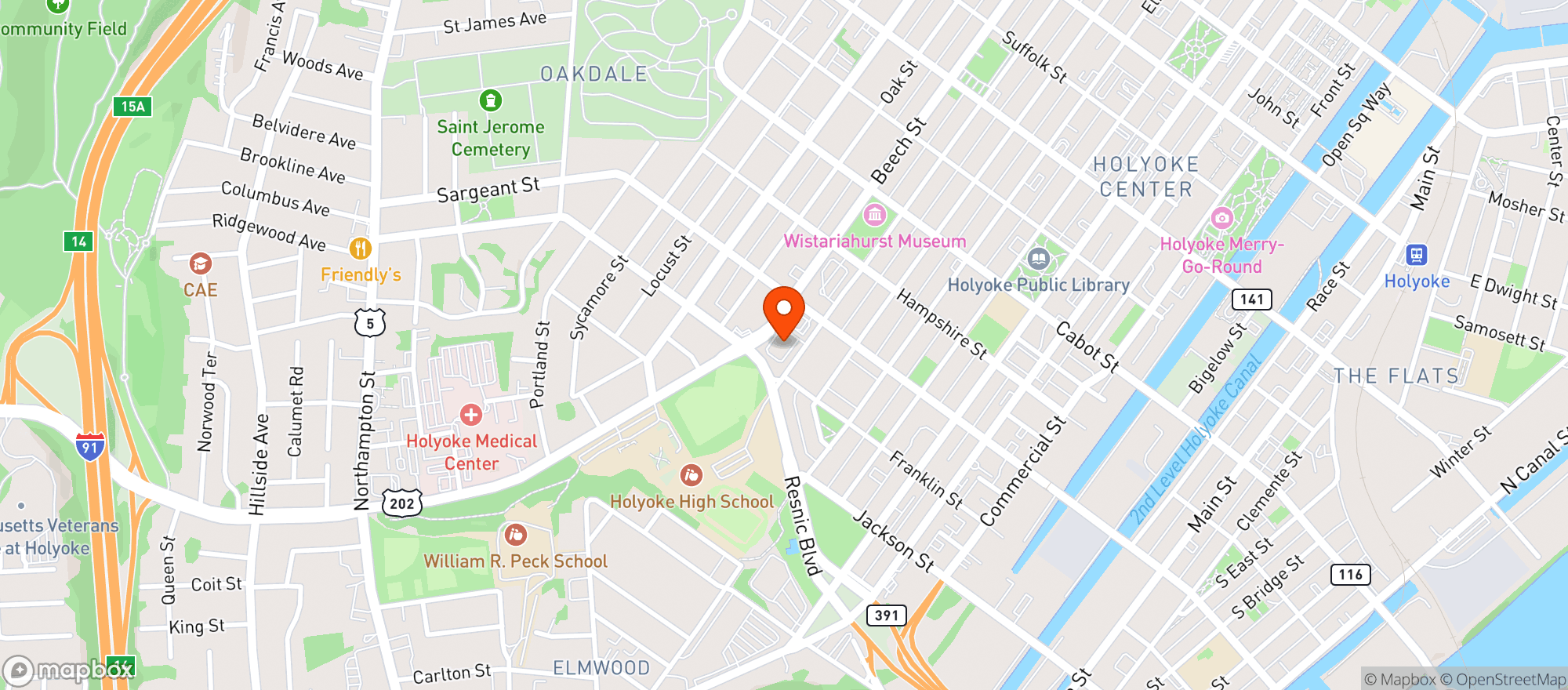 Map showing Blue Door Gatherings