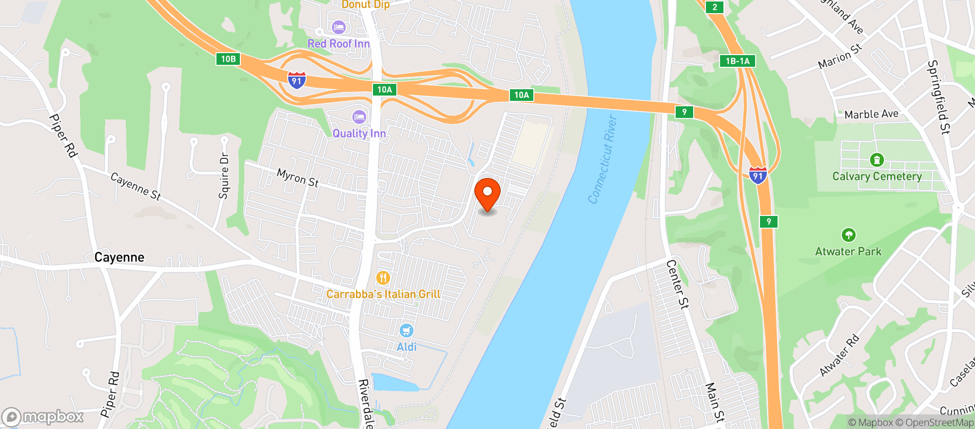 Map showing Costco
