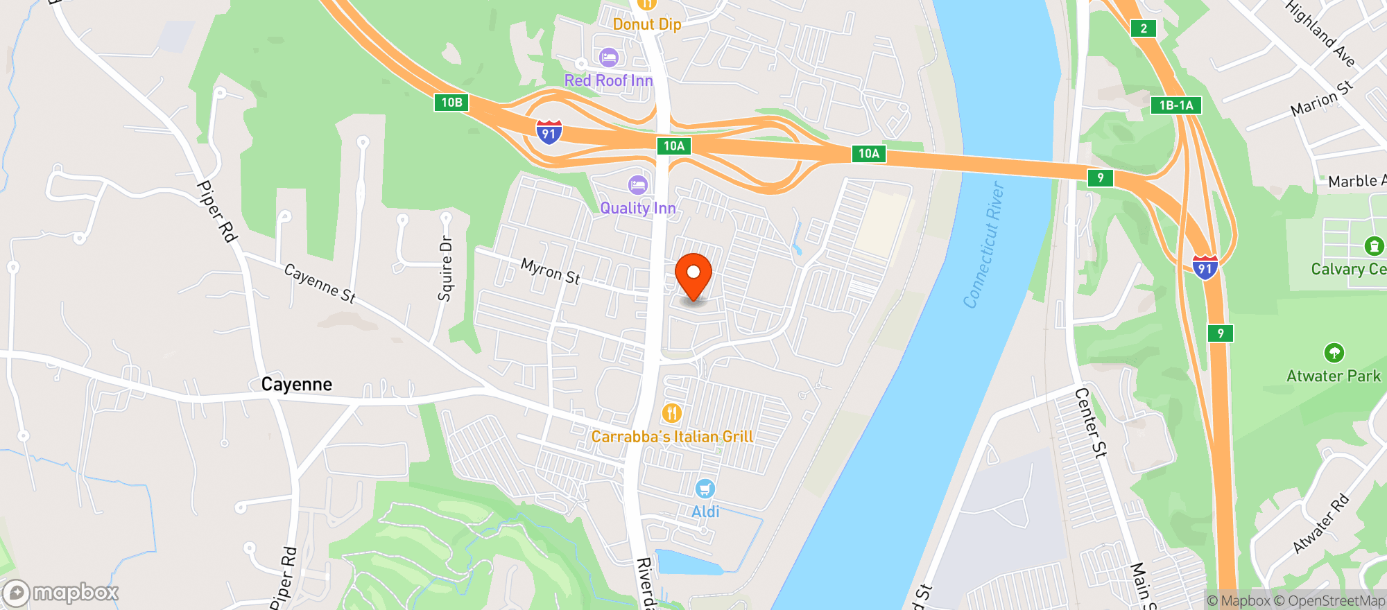 Map showing 99 Restaurant & Pub #91