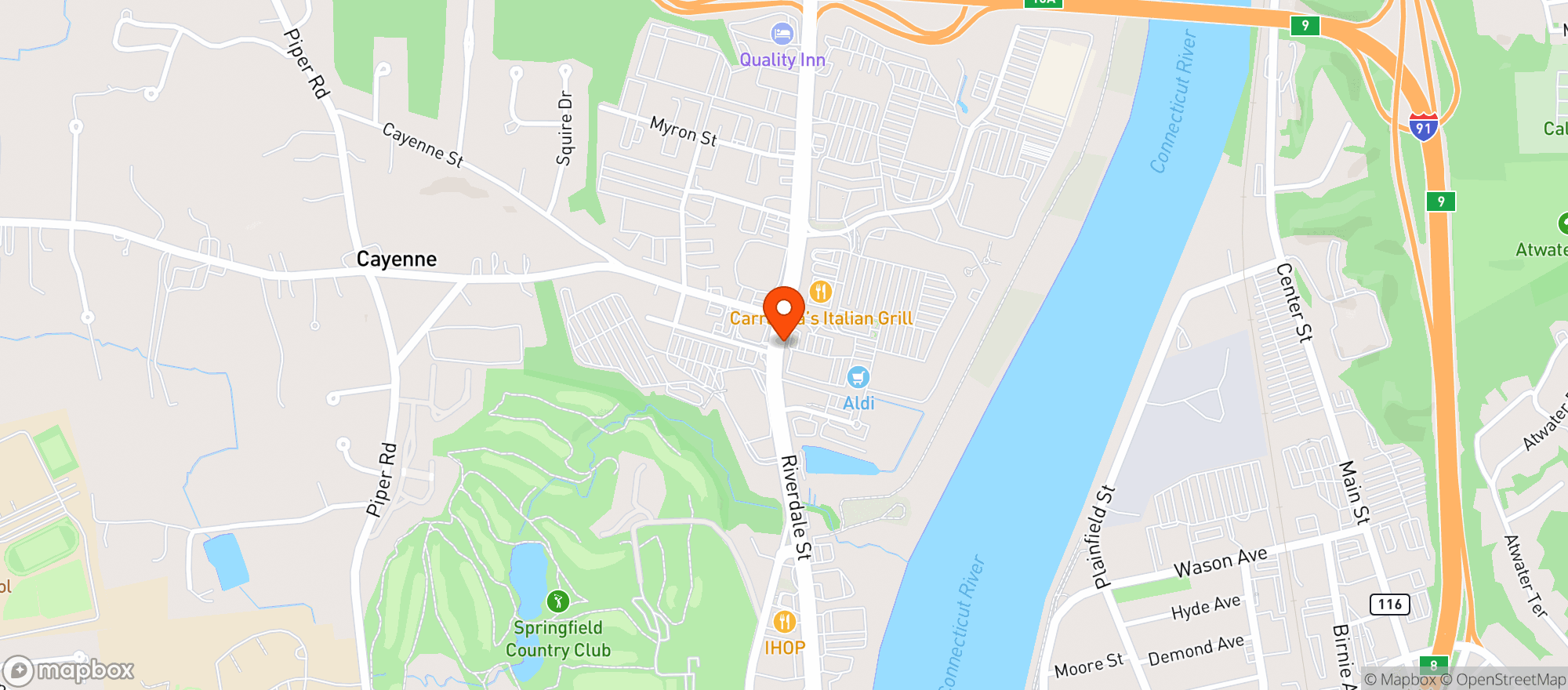 Map showing Stop & Shop