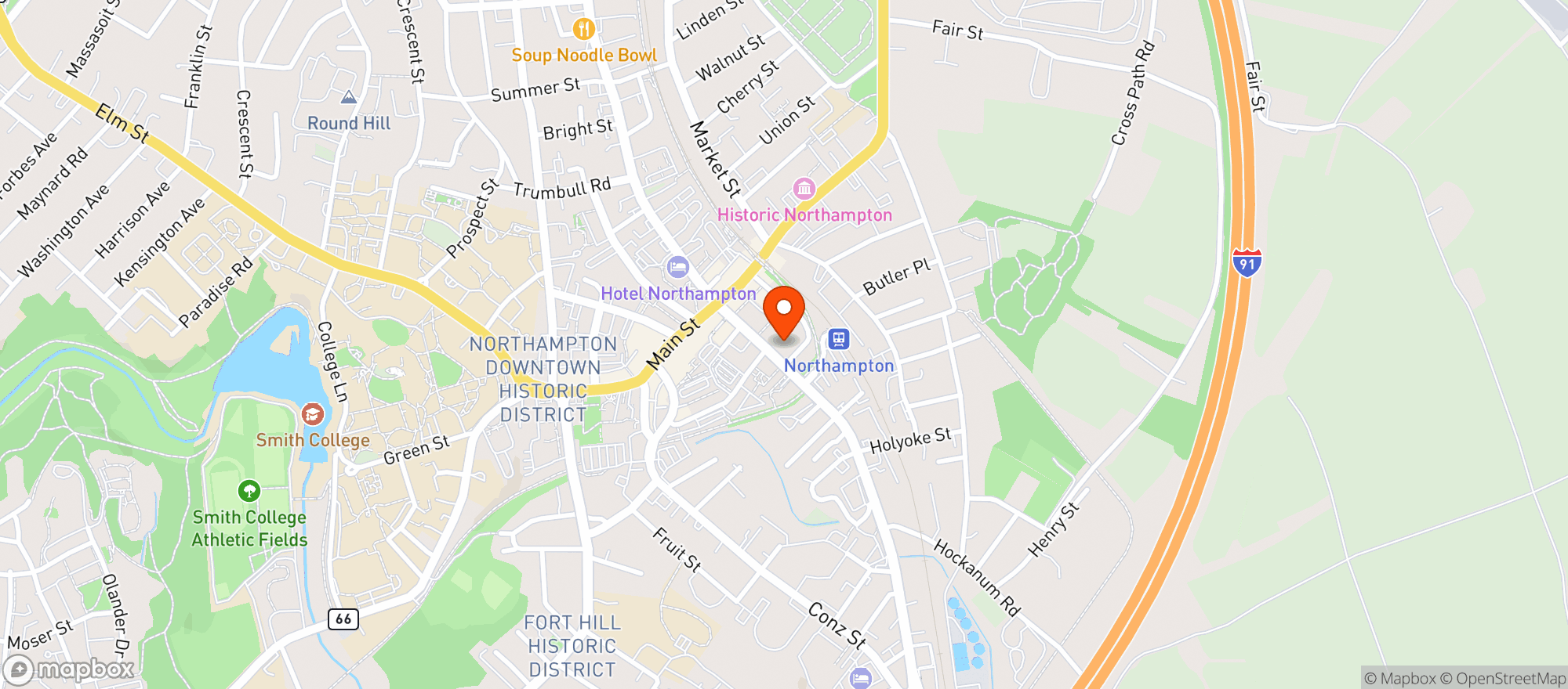 Map showing Resinate - Northampton