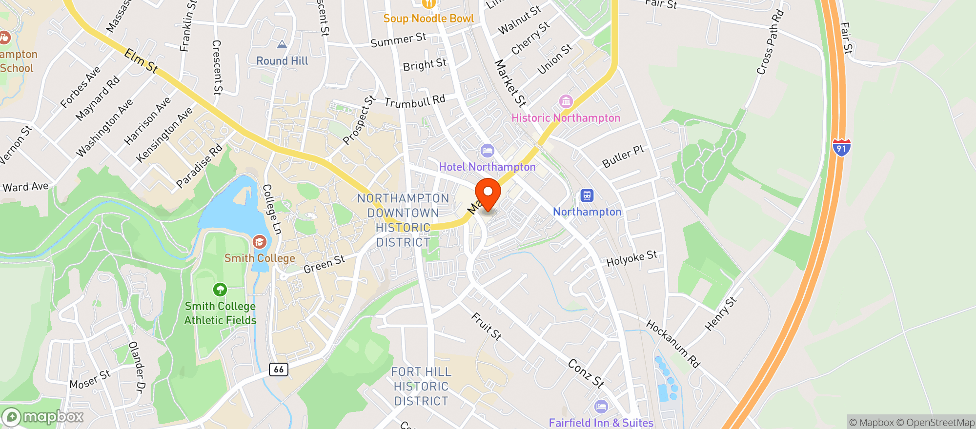 Map showing Paul & Elizabeths