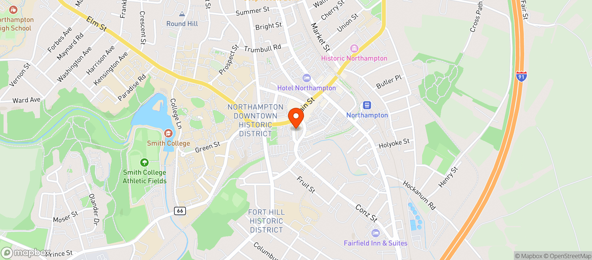 Map showing Highbrow Woodfire Kitchen