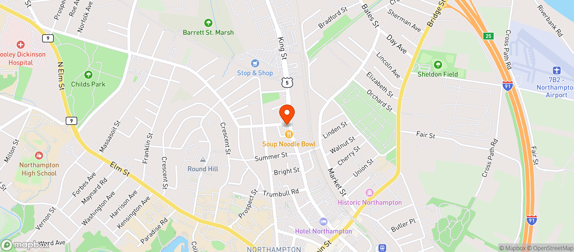 Map showing Bottle - O