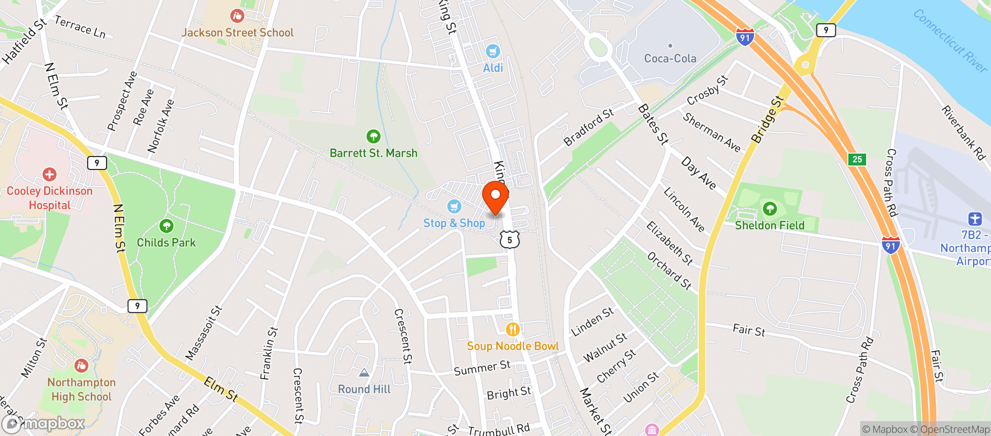 Map showing Liquors 44 Northampton