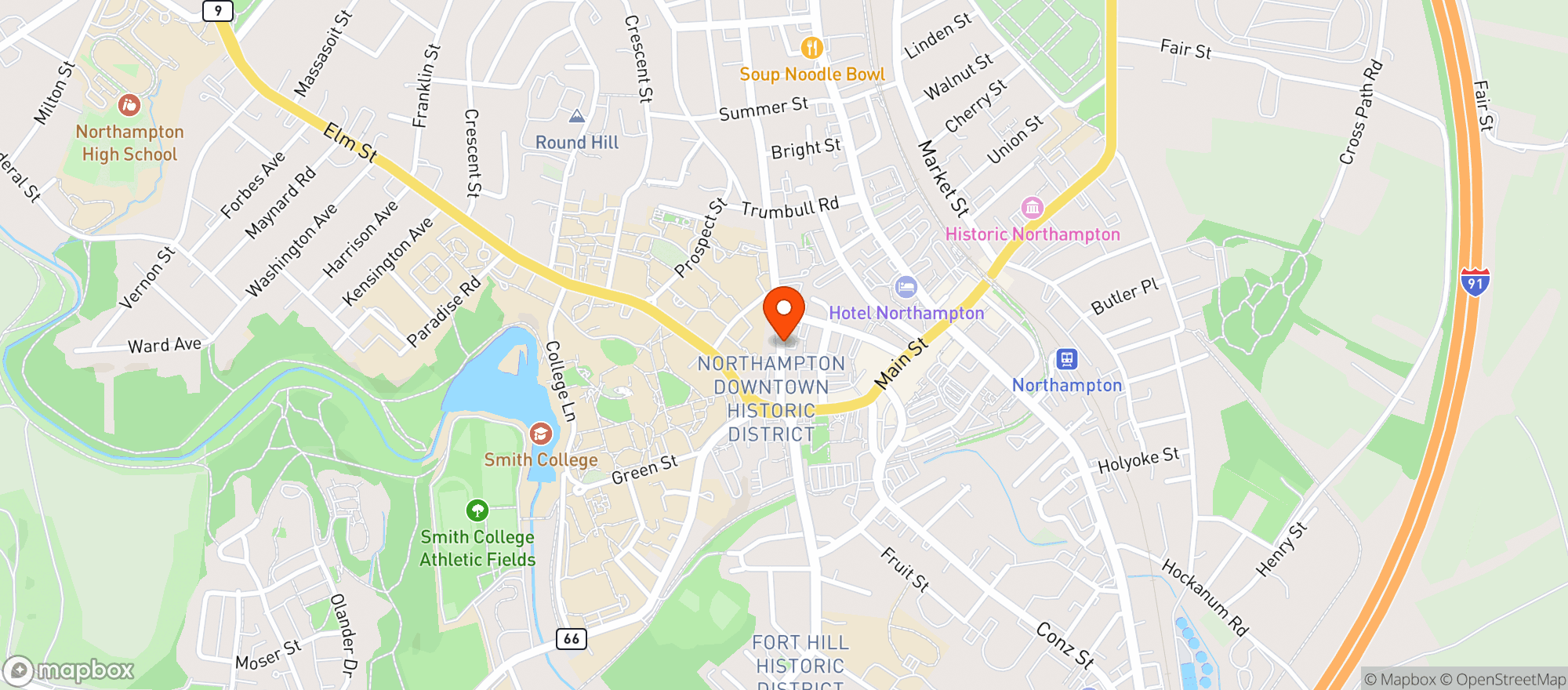 Map showing State Street Fruit Store