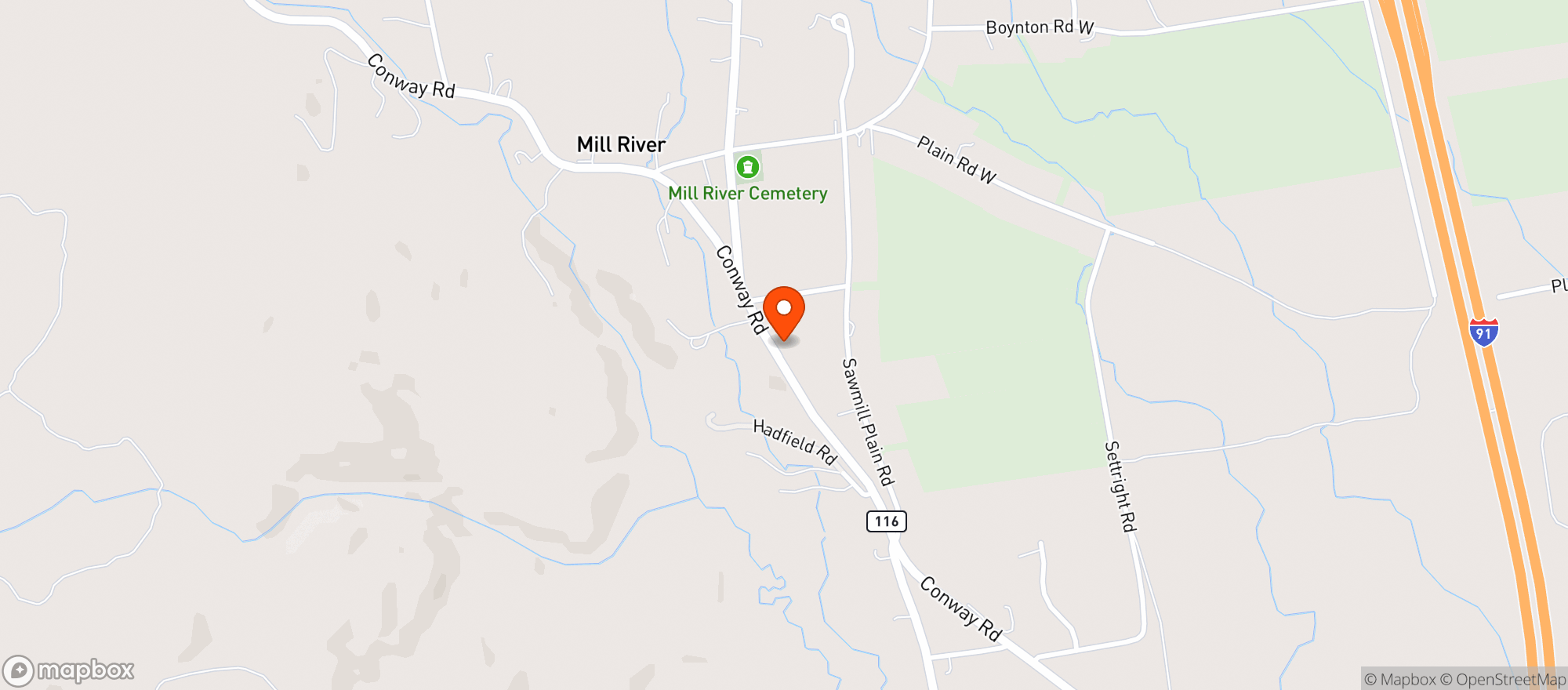Map showing Conway Road Neighbors