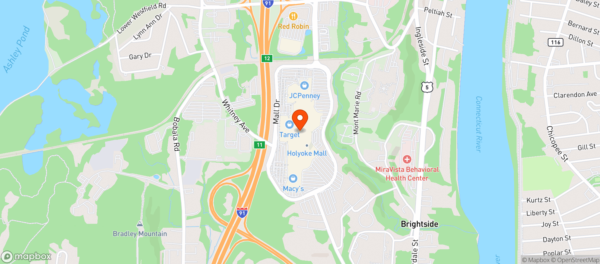 Map showing Target