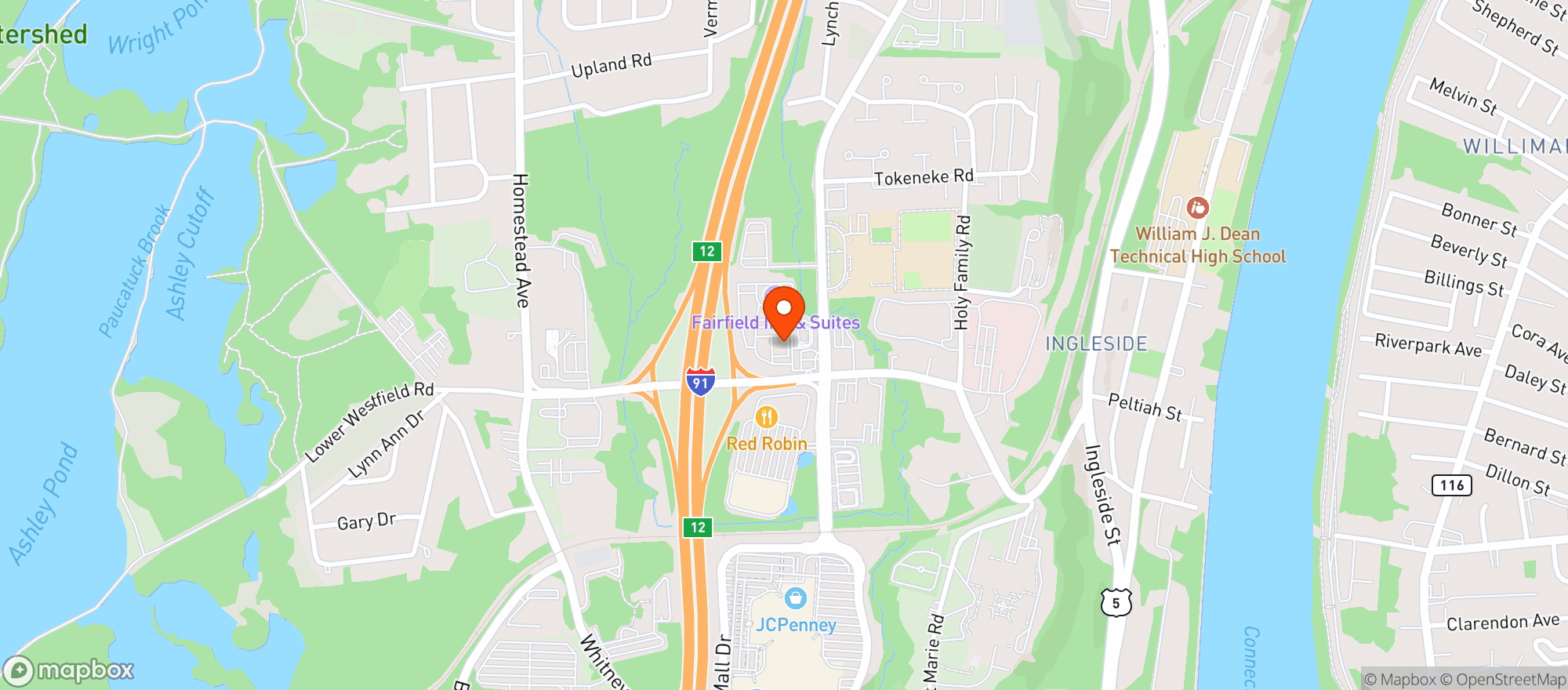 Map showing Vitamin Shoppe - Holyoke