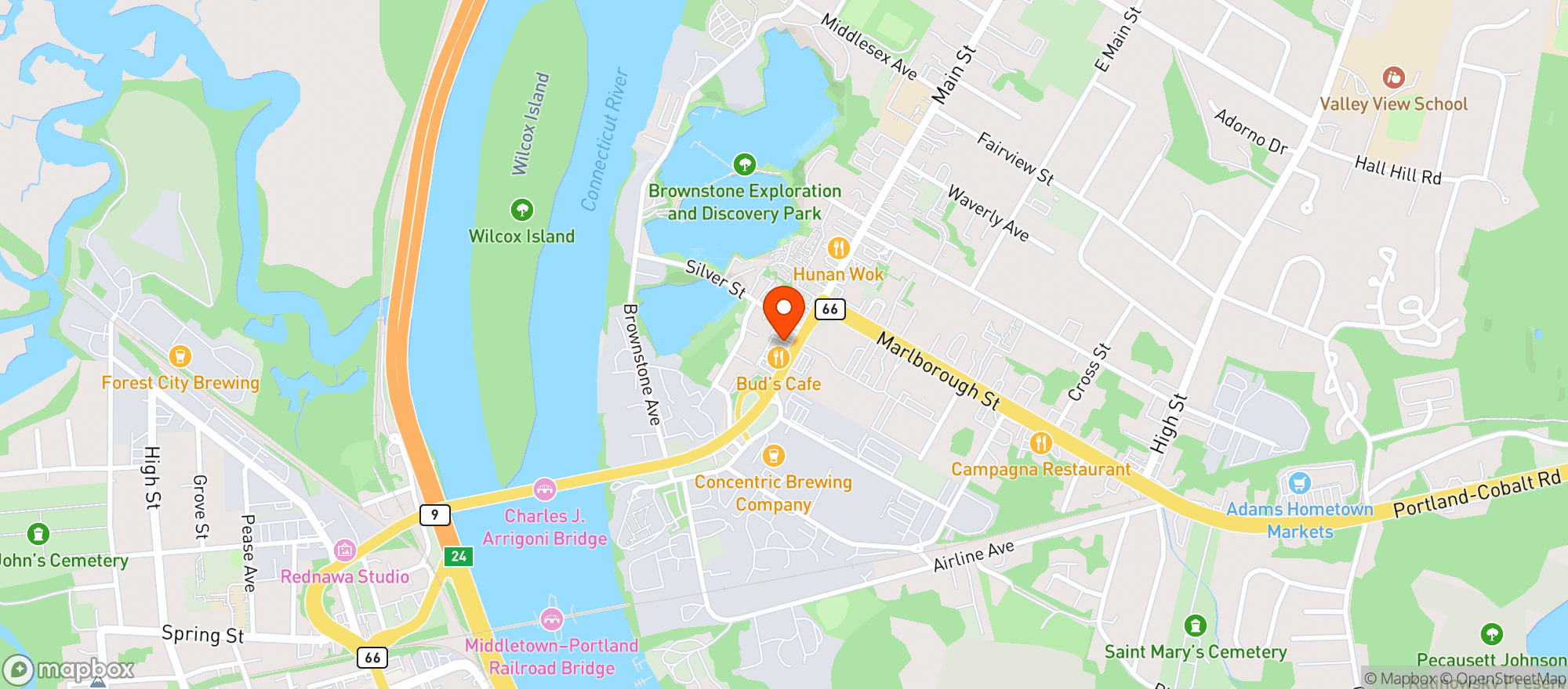 Map showing The Hopknot #0700203605