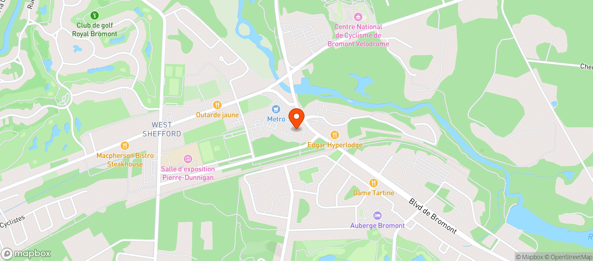 Map showing M?Tro Beaulieu Mont-Royal #21299